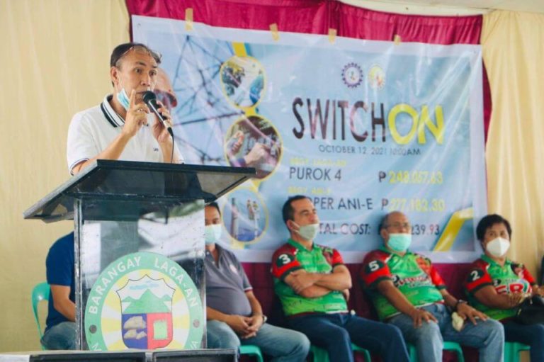 SWITCH-ON CEREMONY AT BRGY. LAGA-AN, AND BRGY. ANI-E, CALATRAVA