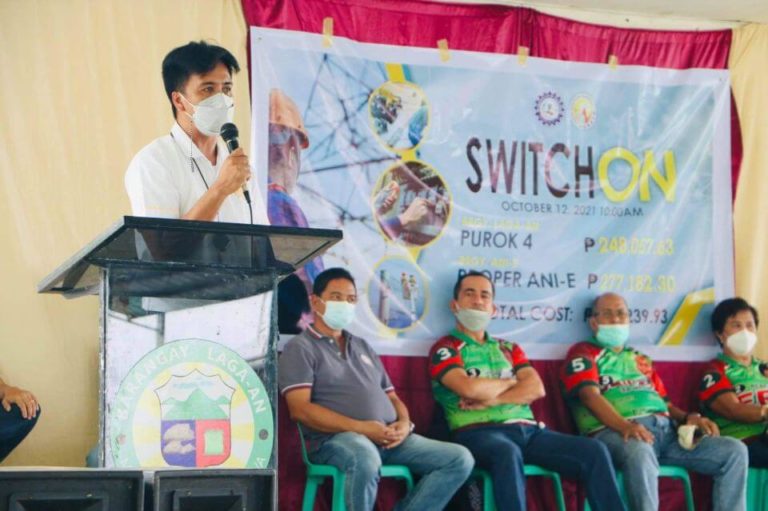 SWITCH-ON CEREMONY AT BRGY. LAGA-AN, AND BRGY. ANI-E, CALATRAVA