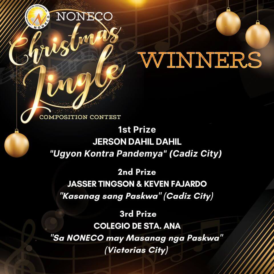 NONECO CHRISTMAS JINGLE COMPOSITION CONTEST WINNERS PROCLAIMED