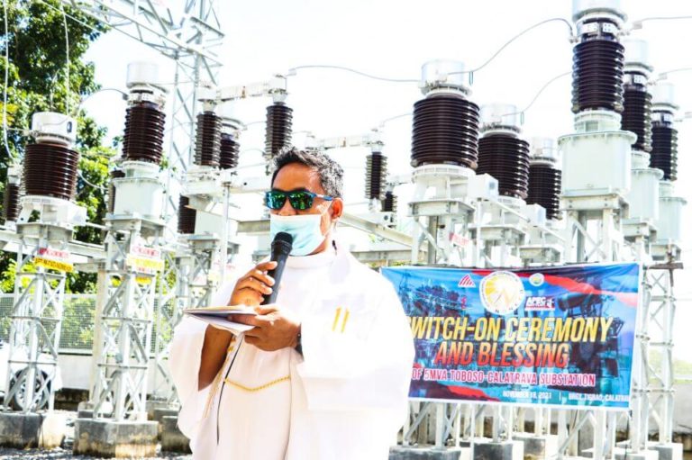 BLESSING AND SWITCH-ON CEREMONY OF 5 MVA TOBOSO-CALATRAVA POWER SUBSTATION